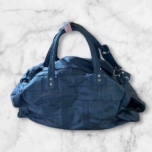 Patchwork leather duffel bag GREAT condition